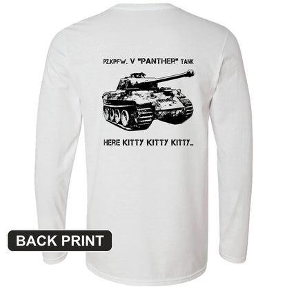 Panther Back Print Long Sleeve T-Shirt