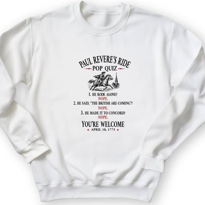 Paul Revere Quiz Crewneck