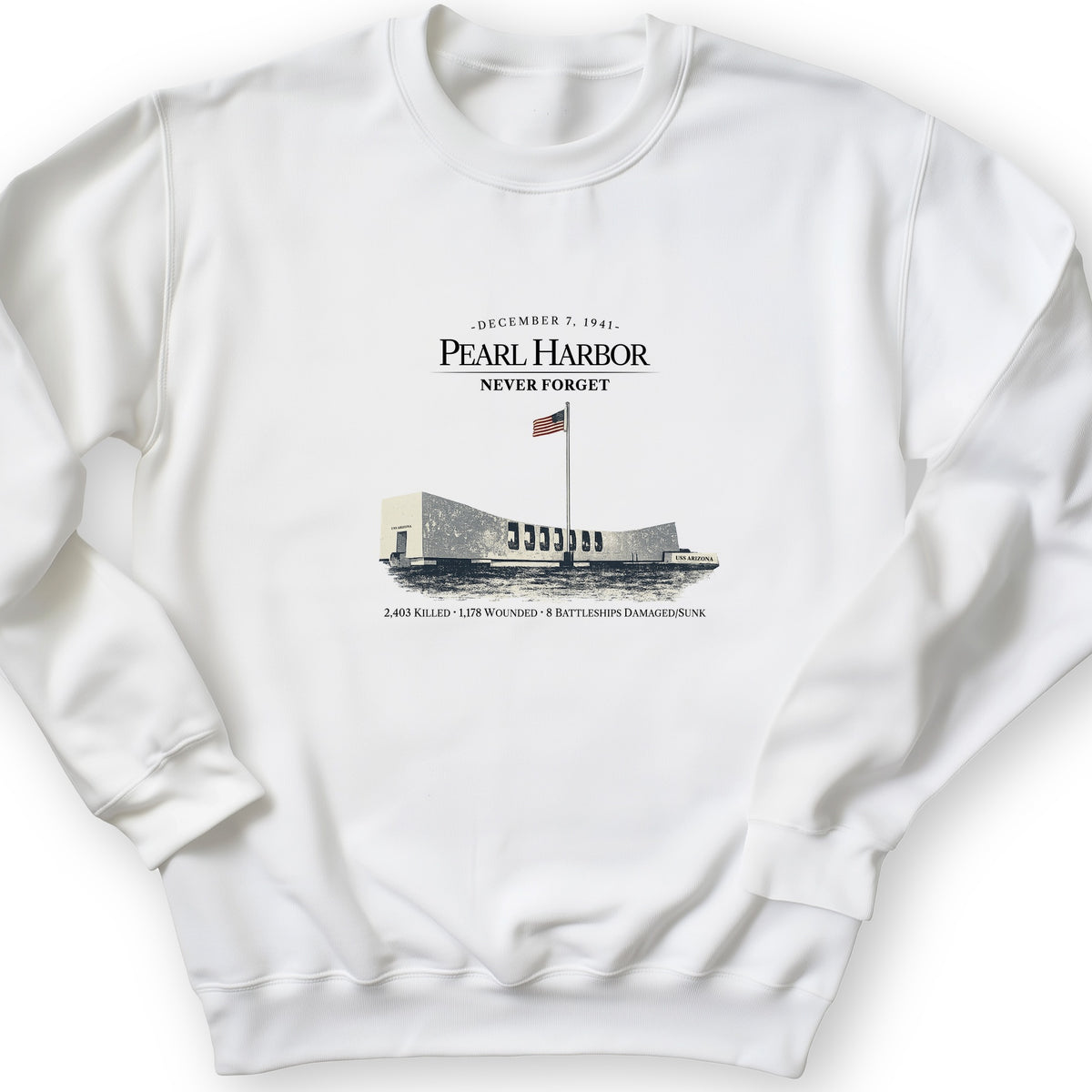 Pearl Harbor - Never Forget Crewneck