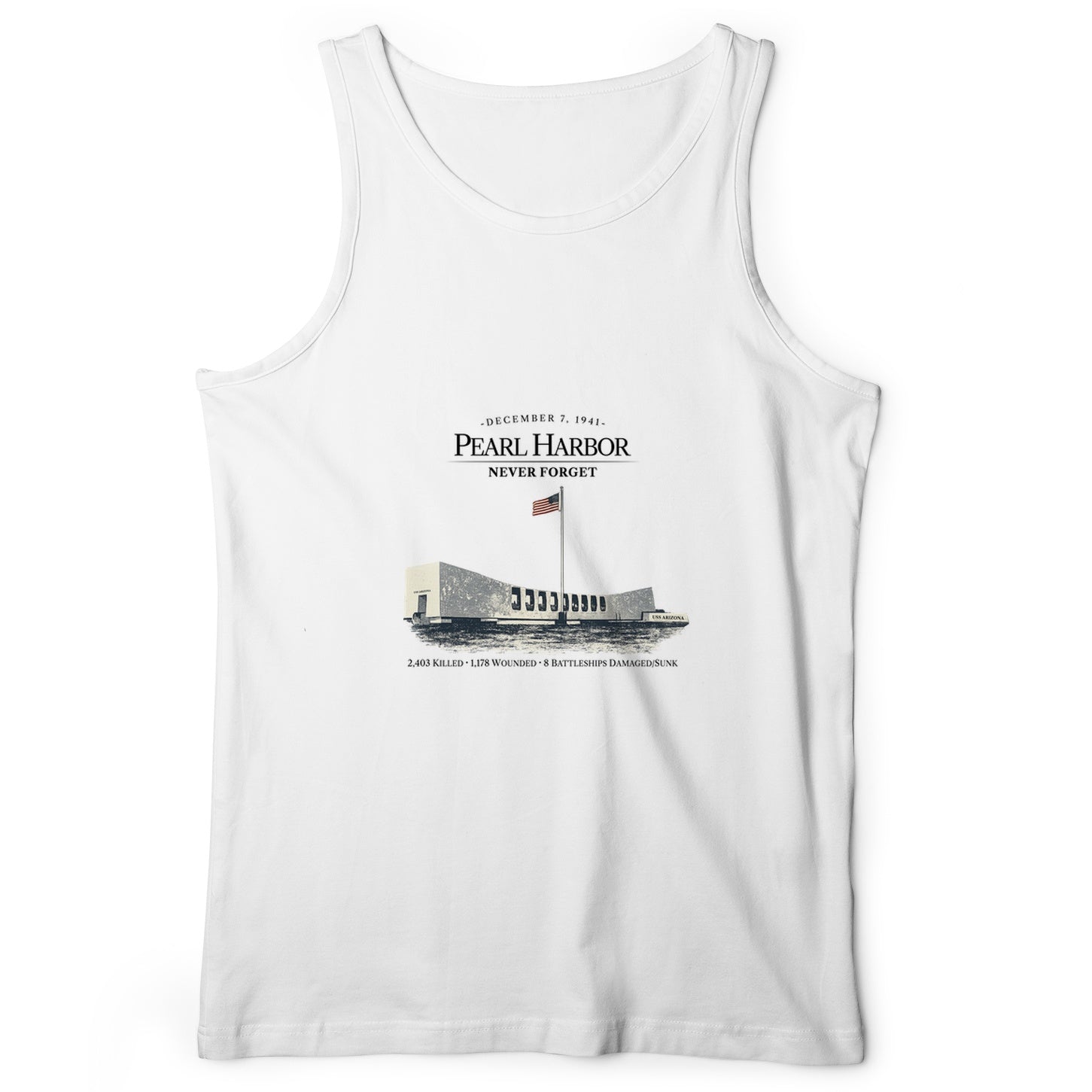 Pearl Harbor - Never Forget Tank Top