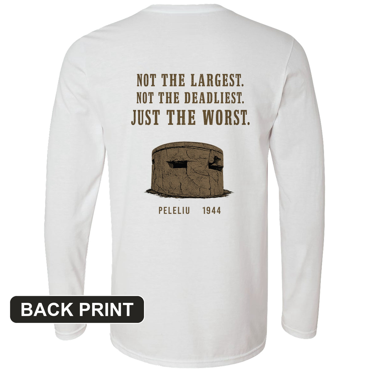 Peleliu Back Print Long Sleeve T-Shirt