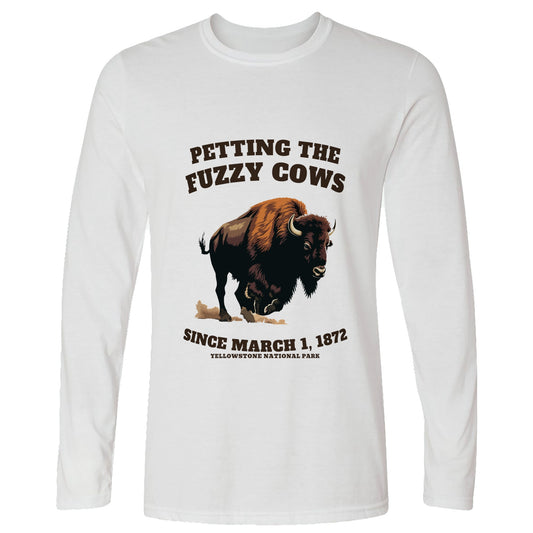 Petting The Fuzzy Cows Long Sleeve T-Shirt
