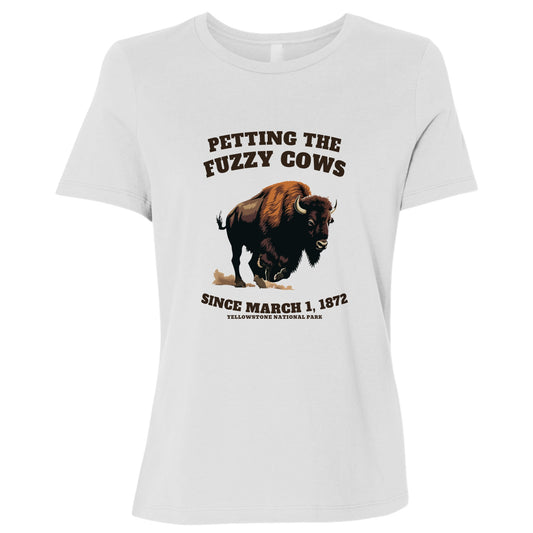 Petting The Fuzzy Cows Women's T-Shirt