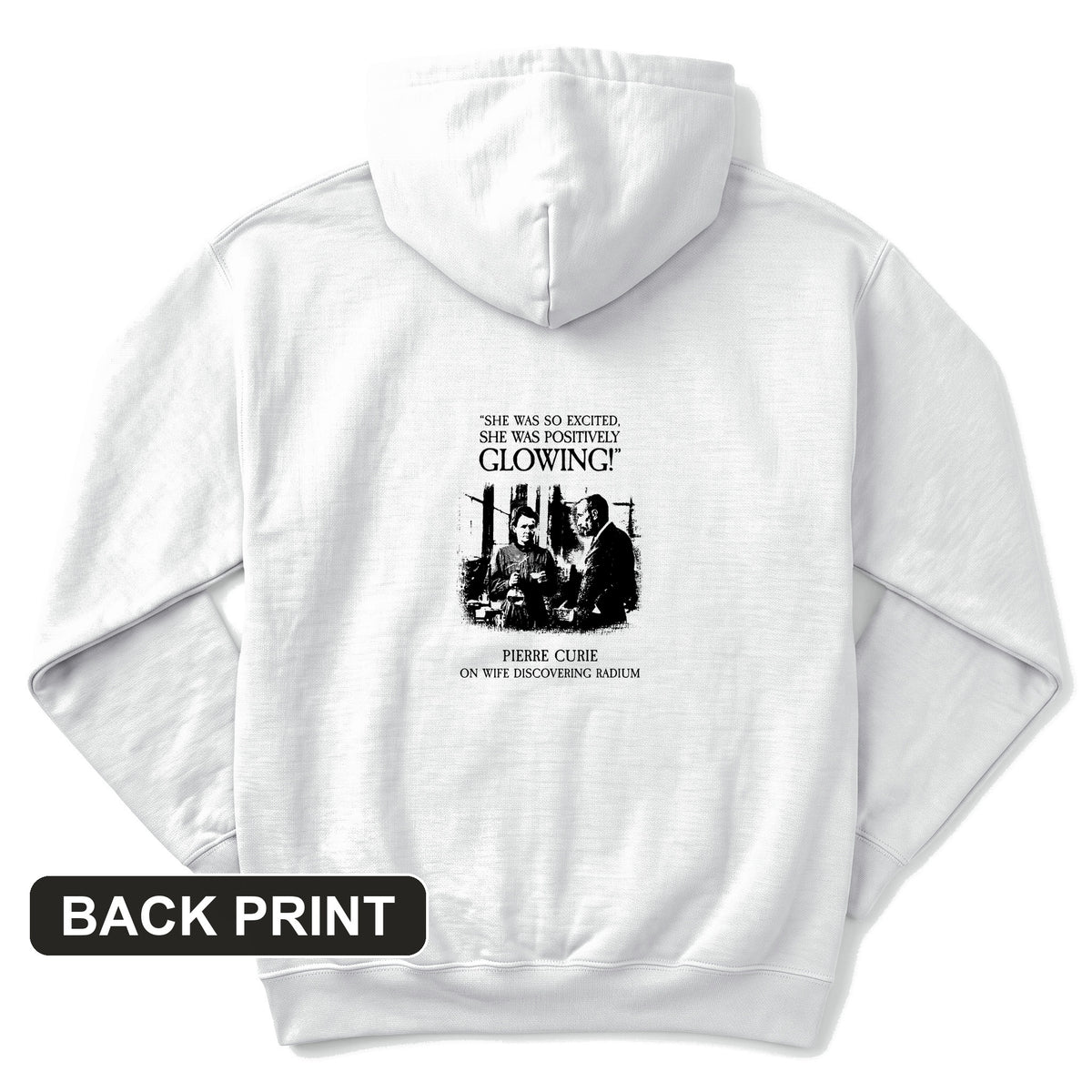 Pierre Curie Back Print Hoodie