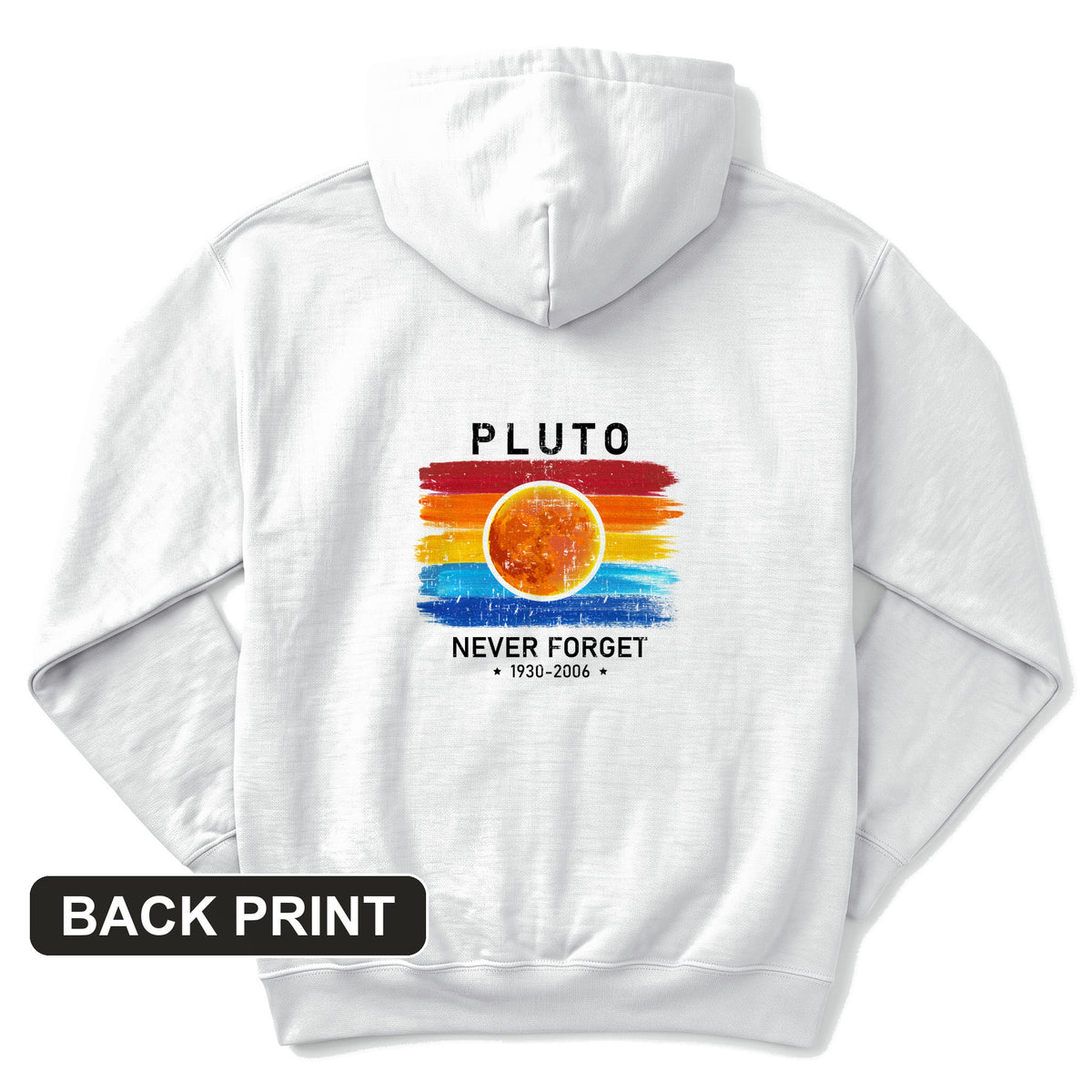 Pluto Never Forget Back Print Hoodie