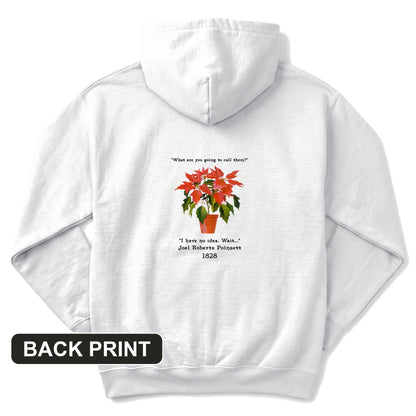 Poinsettias Back Print Hoodie