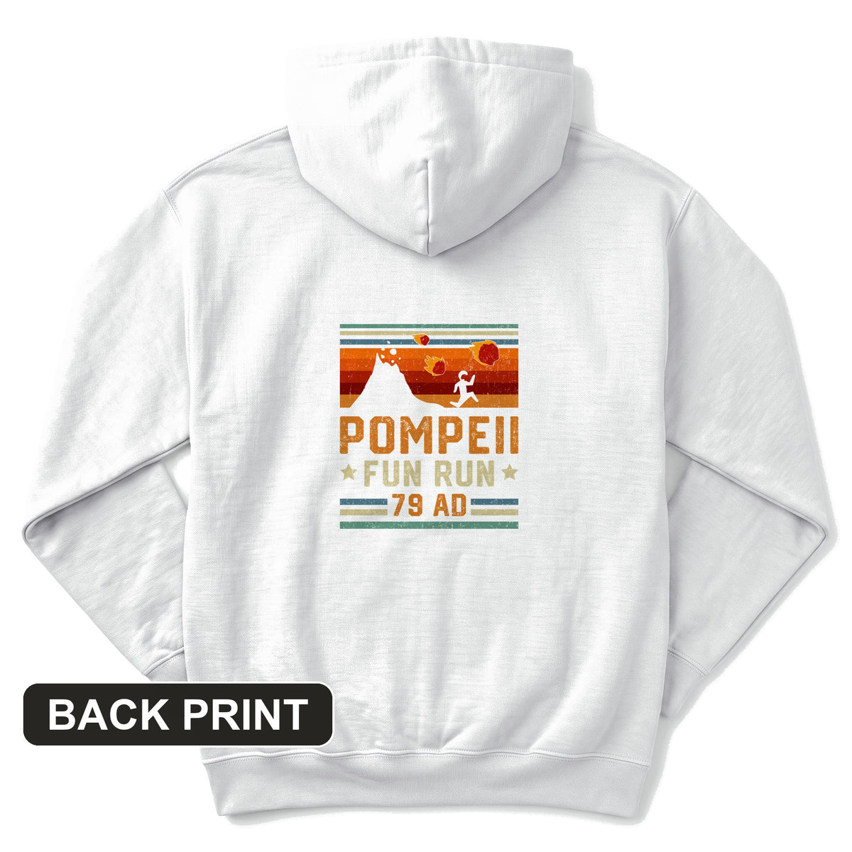 Pompeii "Fun" Run Back Print Hoodie