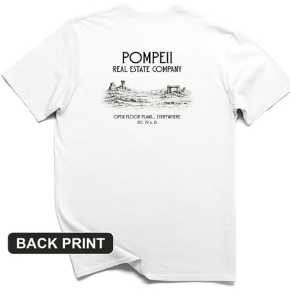 Pompeii Real Estate Back Print T-Shirt