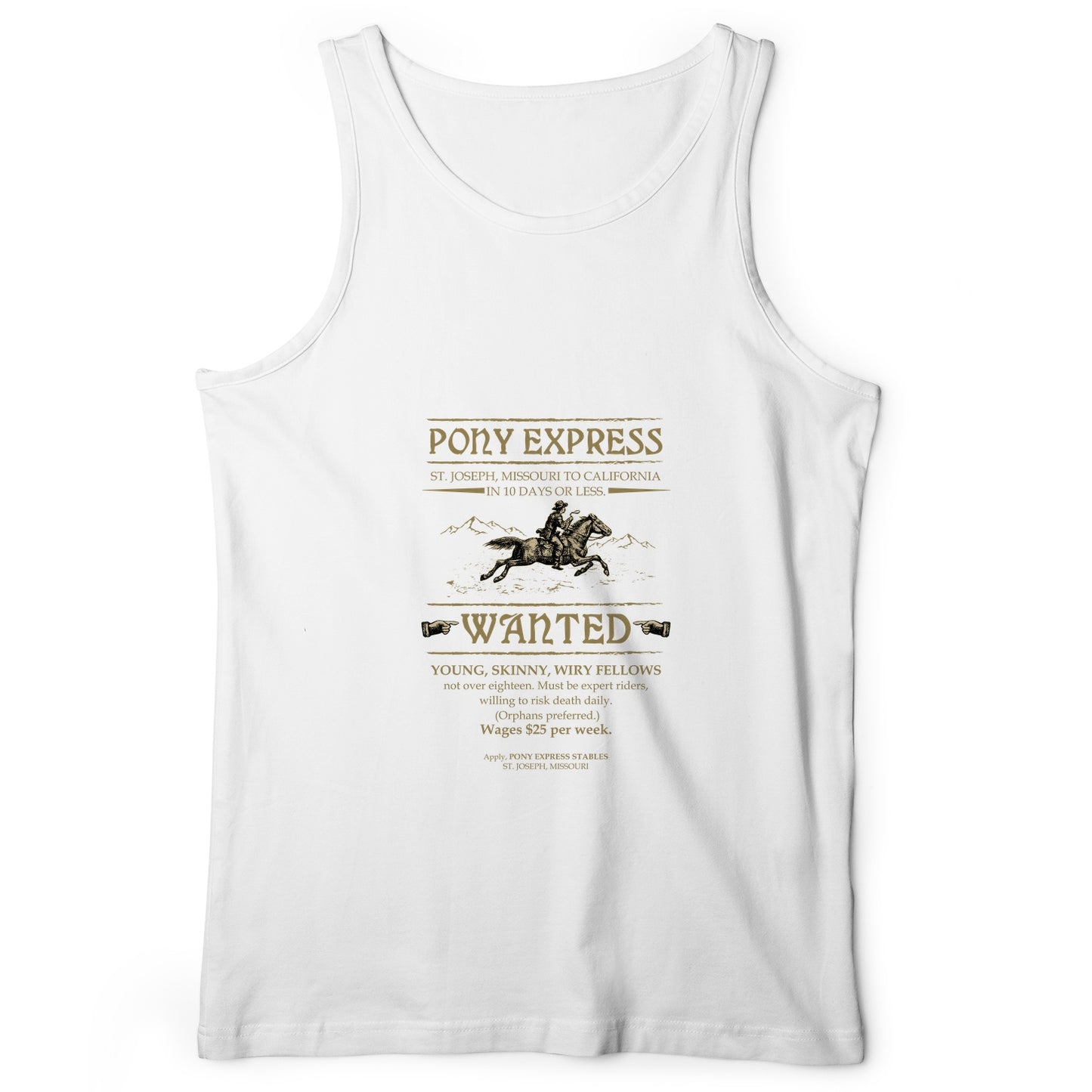 Pony Express Poster Tank Top