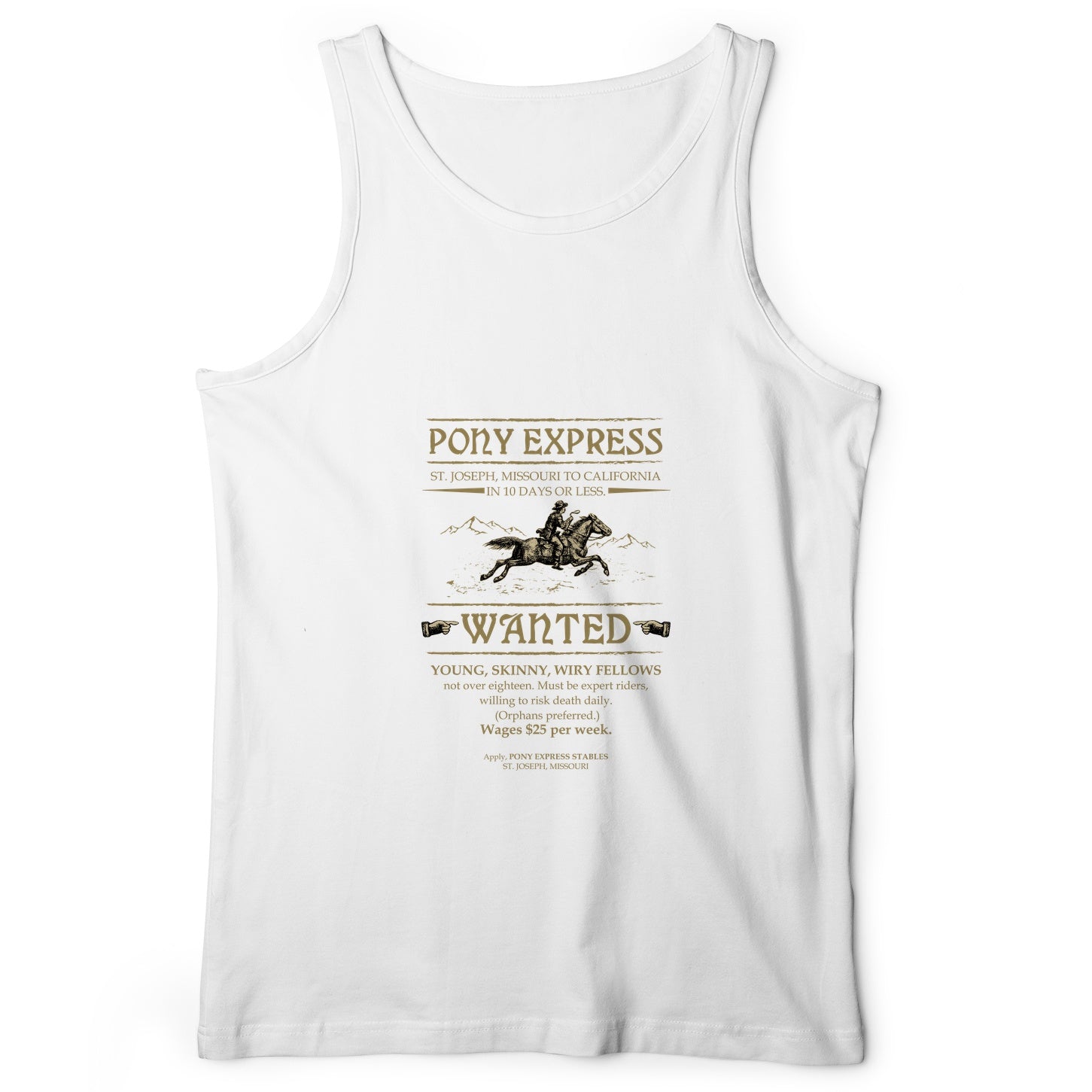 Pony Express Poster Tank Top