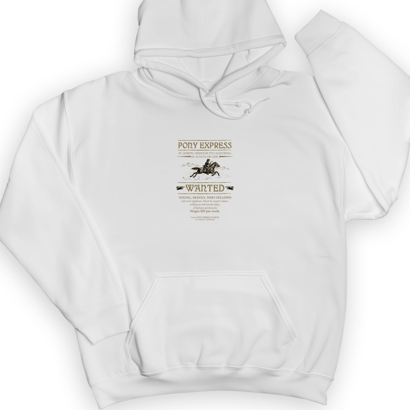 Pony Express Poster Hoodie