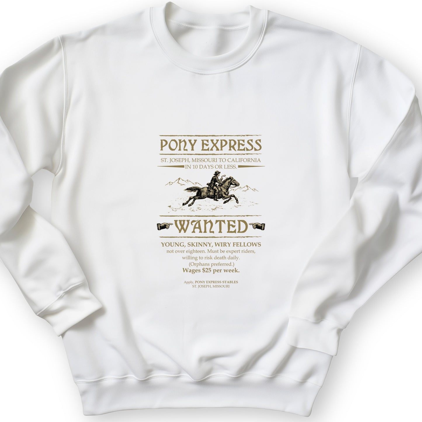Pony Express Poster Sweatshirt