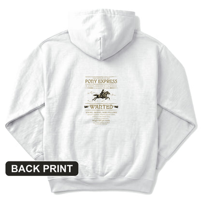 Pony Express Poster Back Print Hoodie