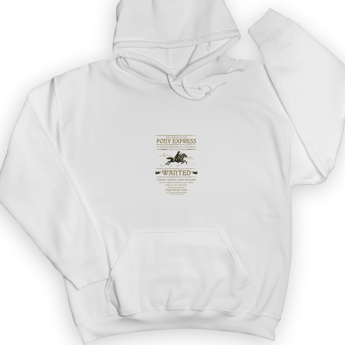 Pony Express Poster Hoodie