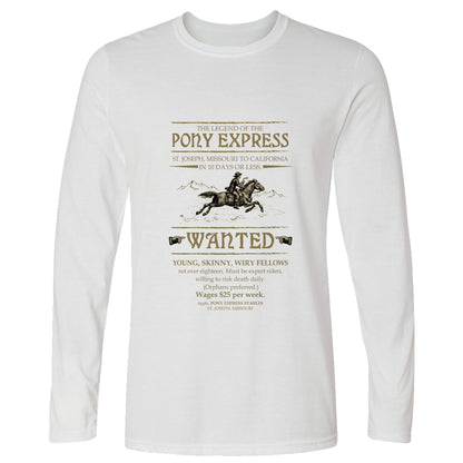 Pony Express Poster Long Sleeve T-Shirt