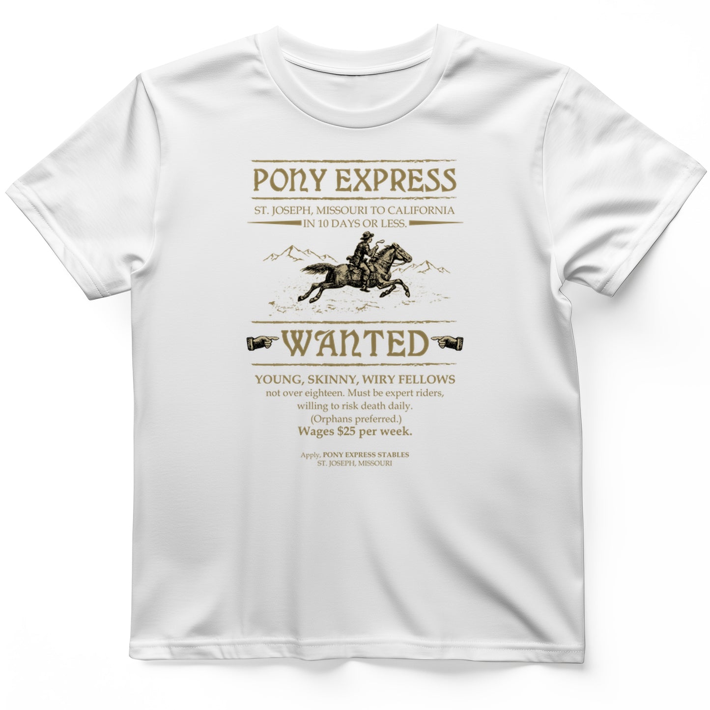 Pony Express Poster T-Shirt