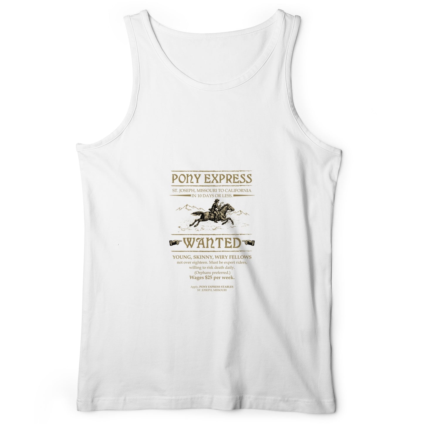 Pony Express Poster Tank Top