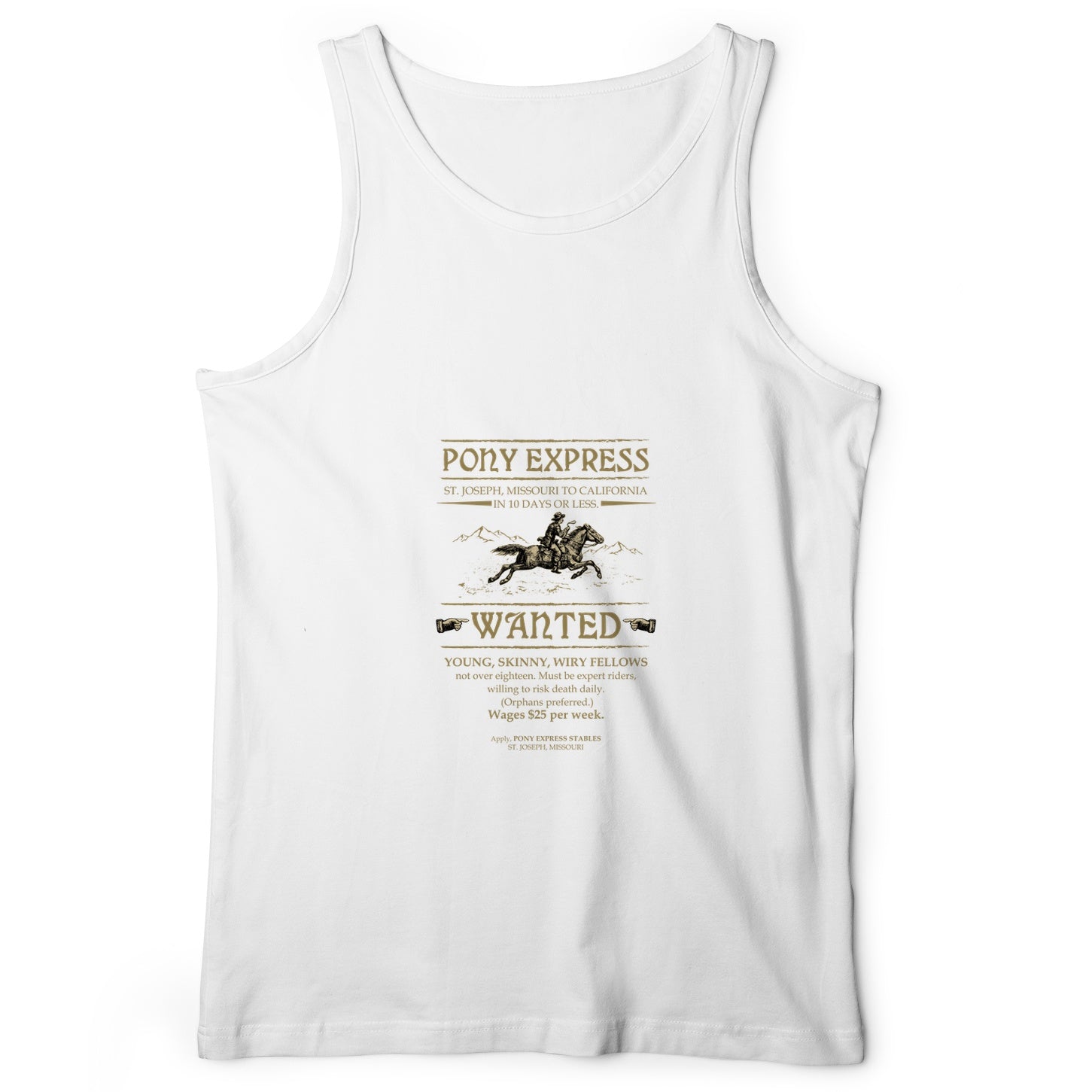 Pony Express Poster Tank Top
