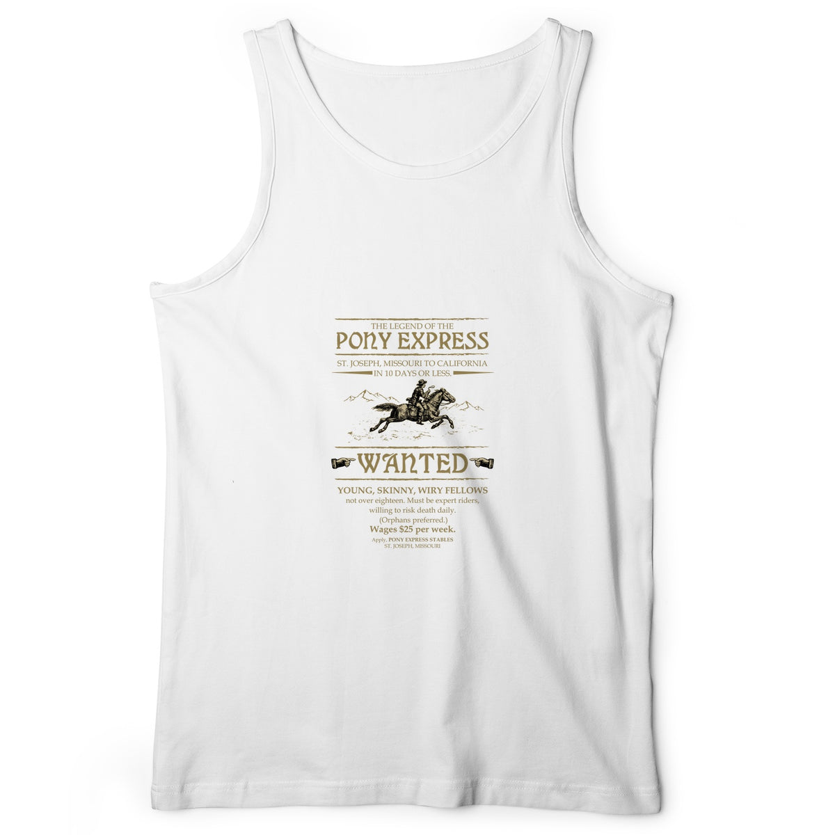 Pony Express Poster Tank Top