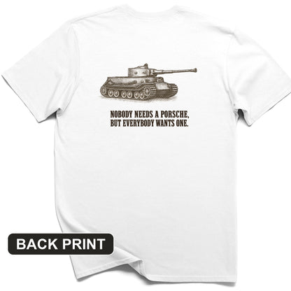 Porsche Tiger Back Print T-Shirt
