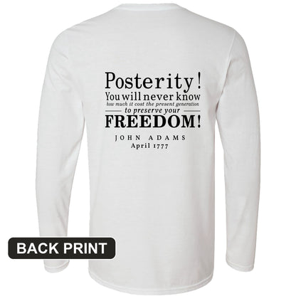 Posterity Back Print Long Sleeve T-Shirt