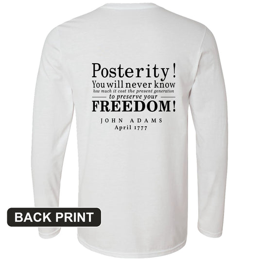 Posterity Back Print Long Sleeve T-Shirt