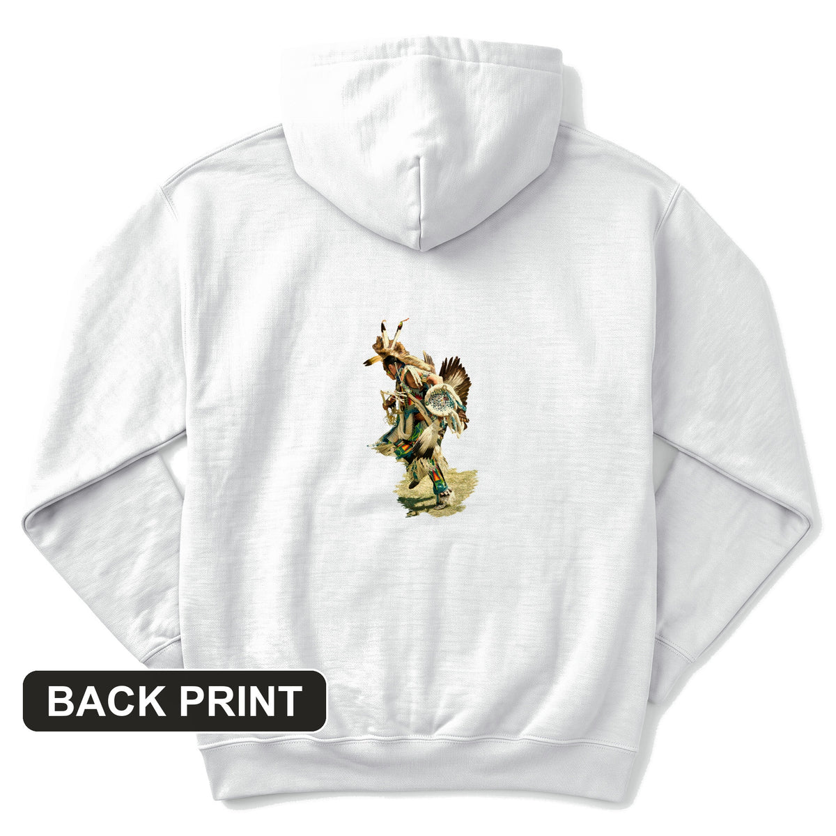 Powwow Dancer Back Print Hoodie
