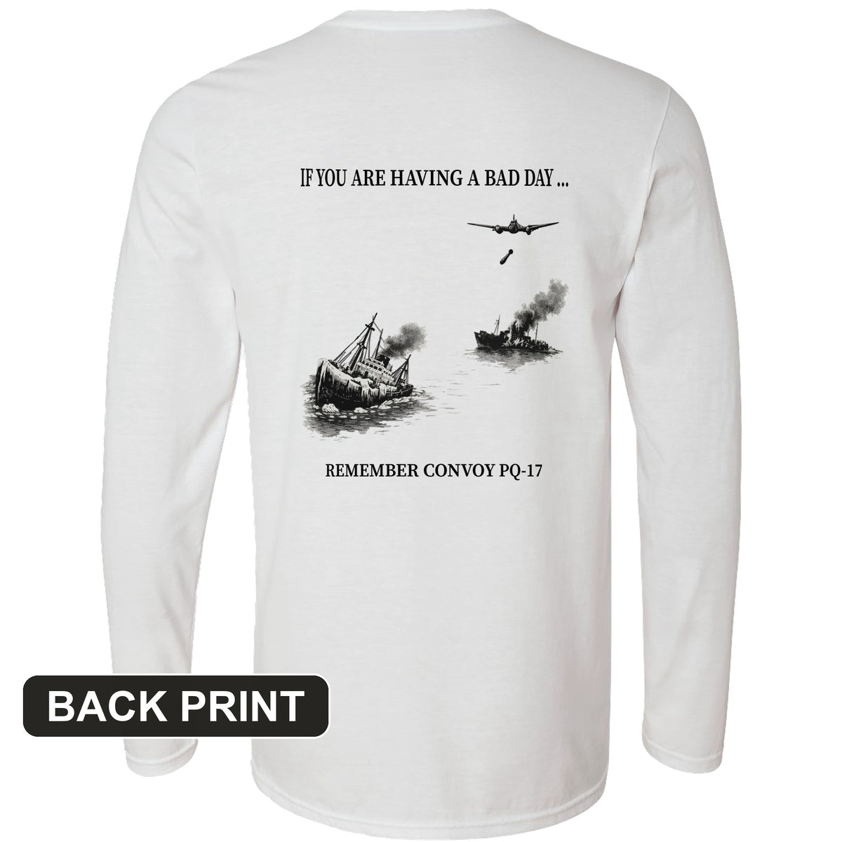 Pq-17 Back Print Long Sleeve T-Shirt