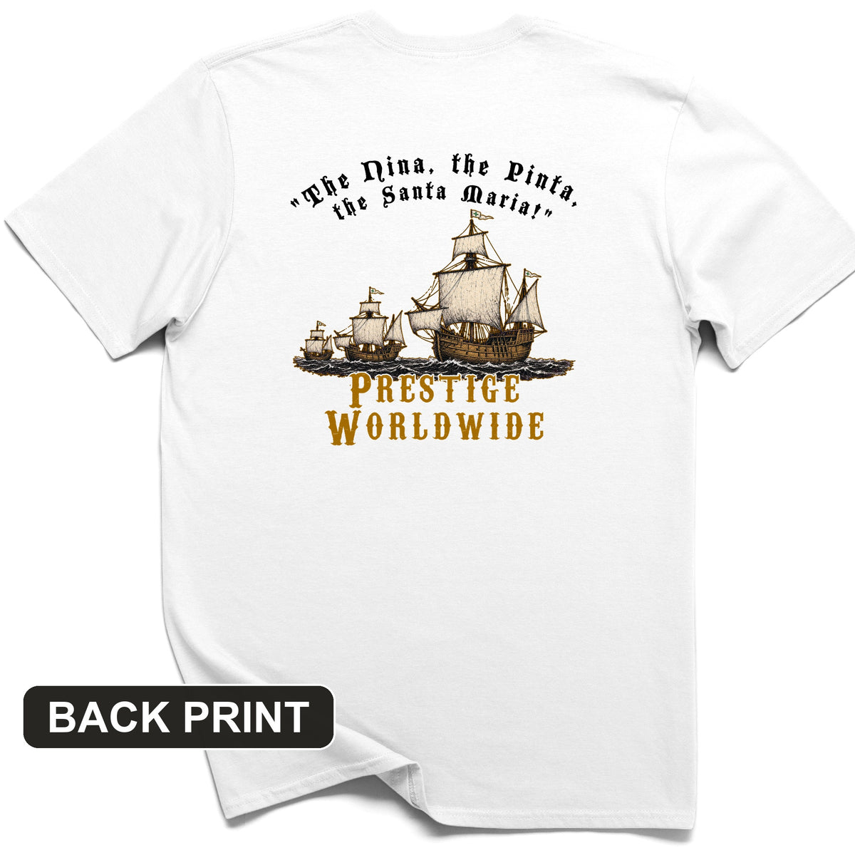 Prestige Worldwide Back Print T-Shirt