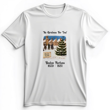 Puritans Banned Xmas Boston Premium Tee