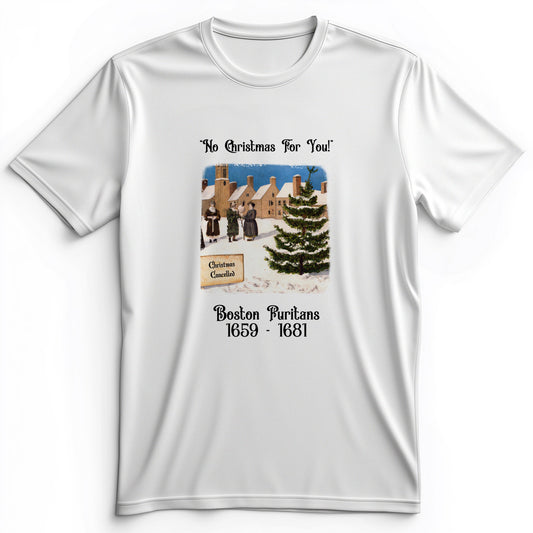 Puritans Banned Xmas Boston Premium Tee