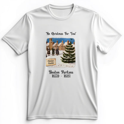 Puritans Banned Xmas Boston Premium Tee