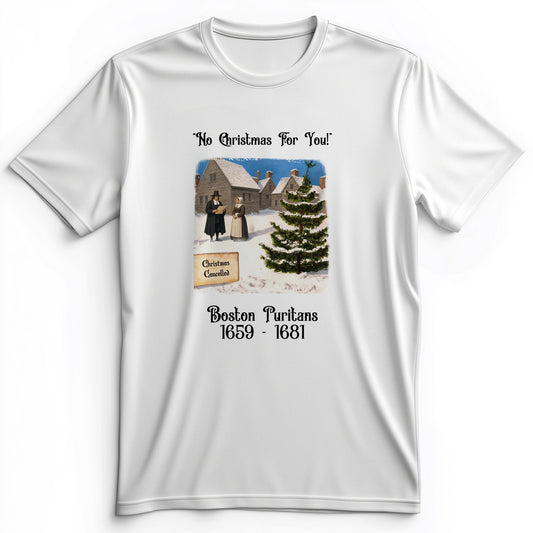 Puritans Banned Xmas Boston Premium Tee