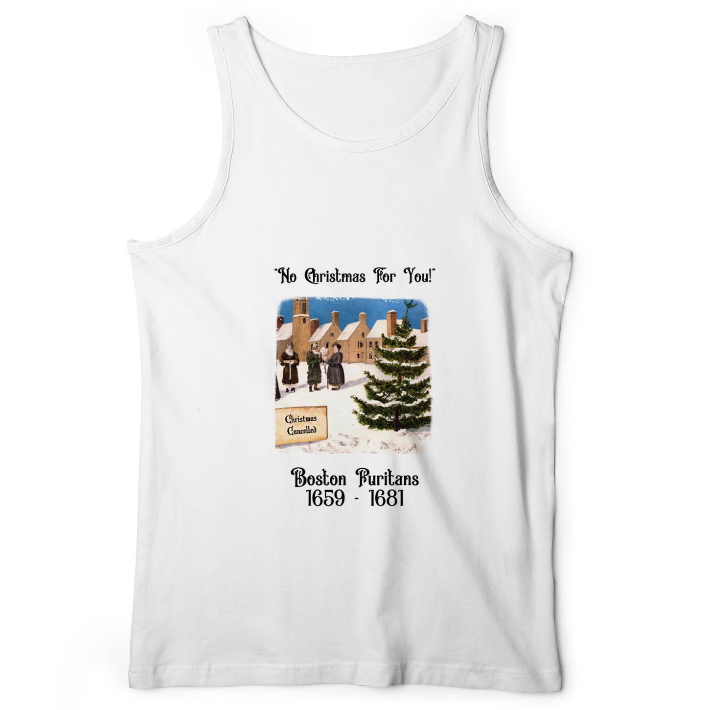 Puritans Banned Xmas Boston Tank
