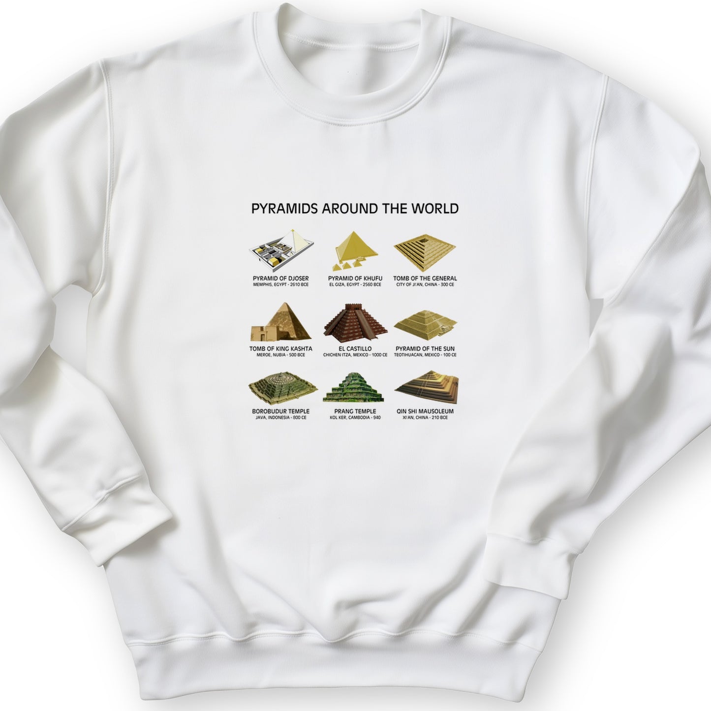 Pyramids Of The World Crewneck
