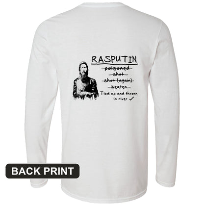 Rasputin Back Print Long Sleeve T-Shirt