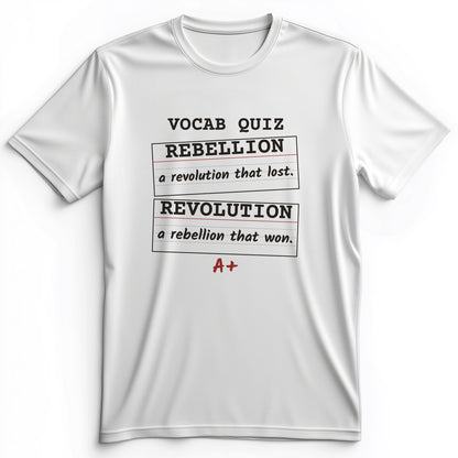 Rebellion Vs Revolution Flash Cards Premium Tee