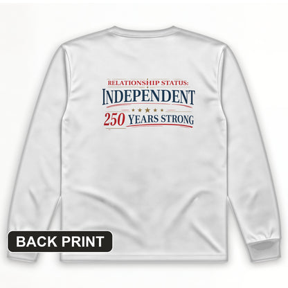 Relationship Status Back Print Long Sleeve T-Shirt