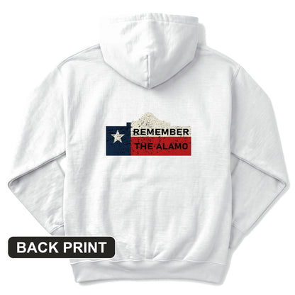 Remember The Alamo Back Print Hoodie
