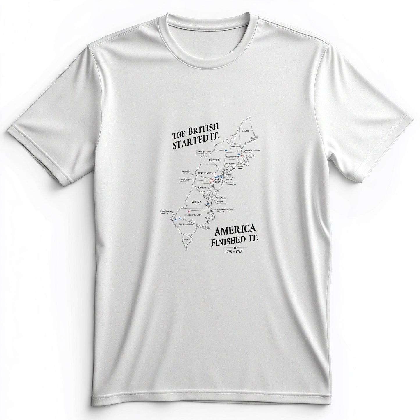 Revolutionary War Map Premium Tee