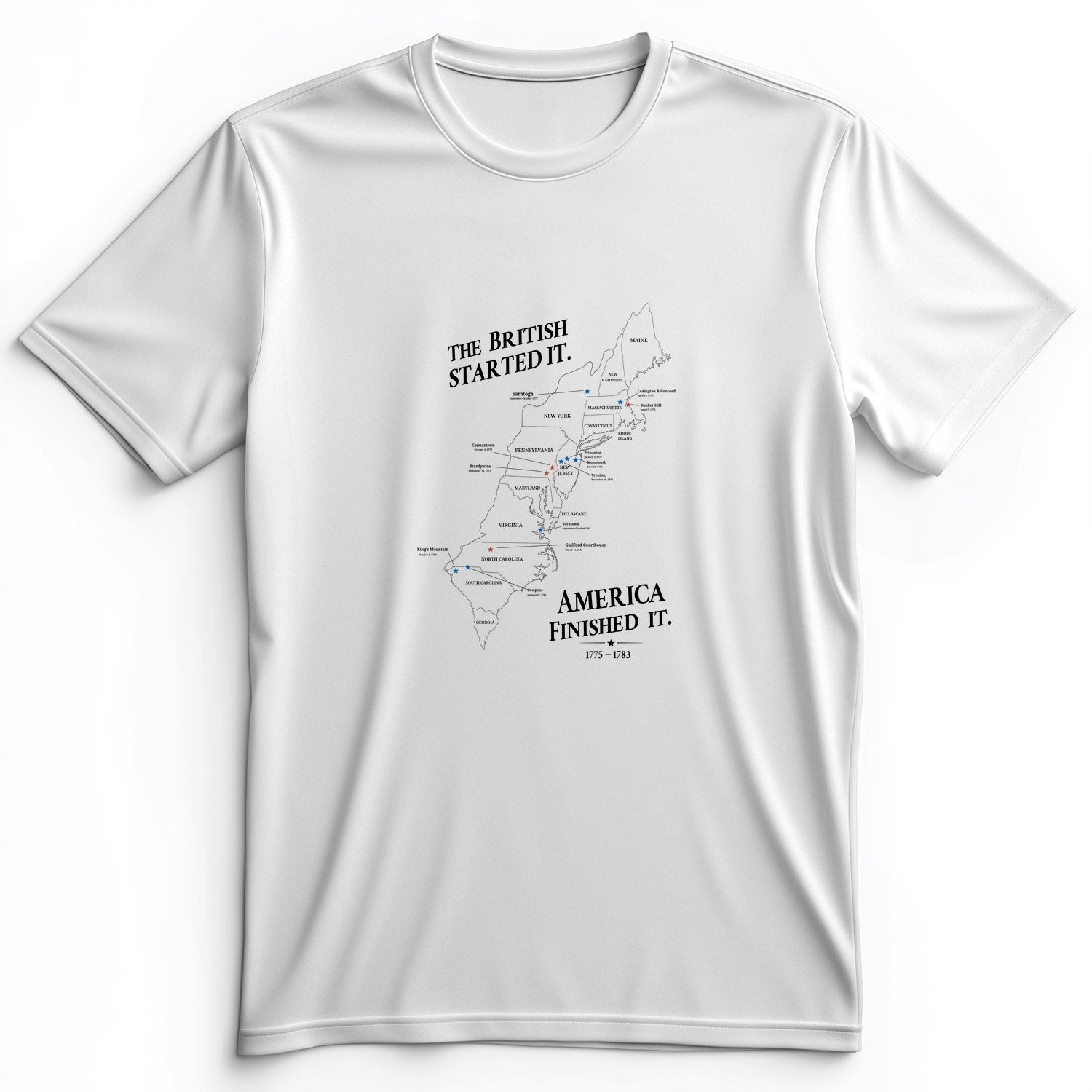 Revolutionary War Map Premium Tee