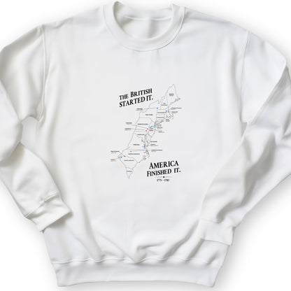 Revolutionary War Map Crewneck