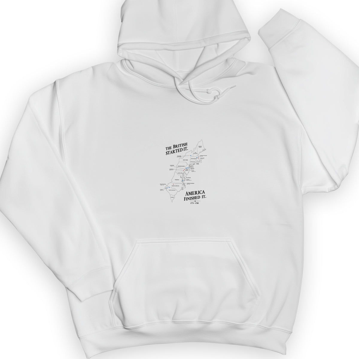 Revolutionary War Map Hoodie