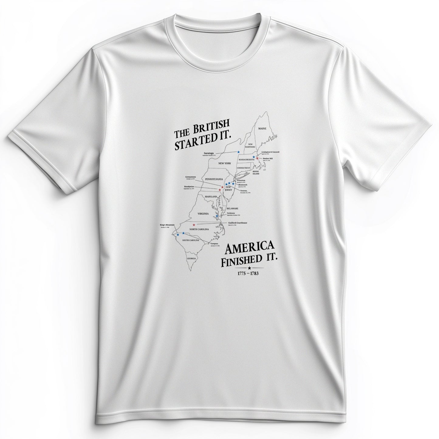 Revolutionary War Map Premium Tee