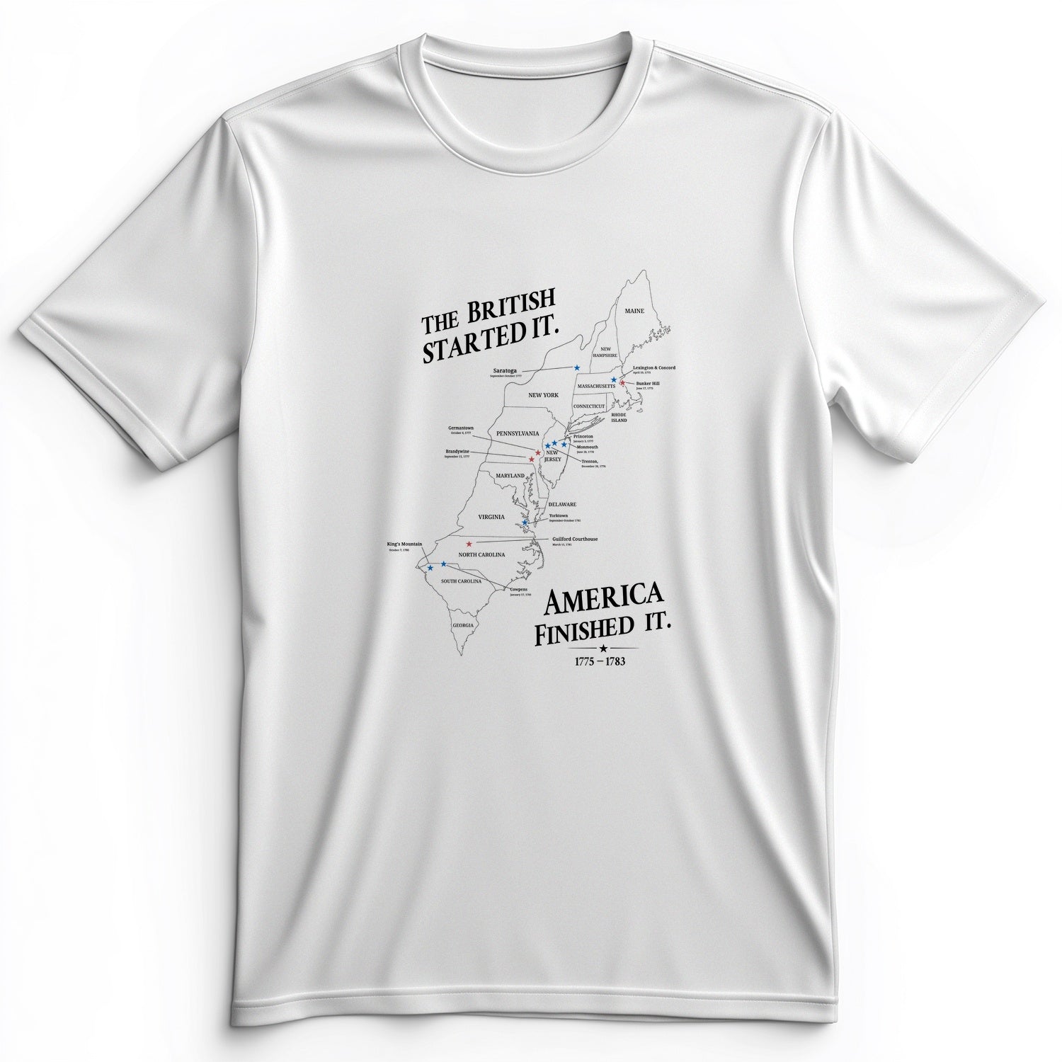 Revolutionary War Map Premium Tee