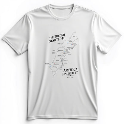 Revolutionary War Map Premium Tee