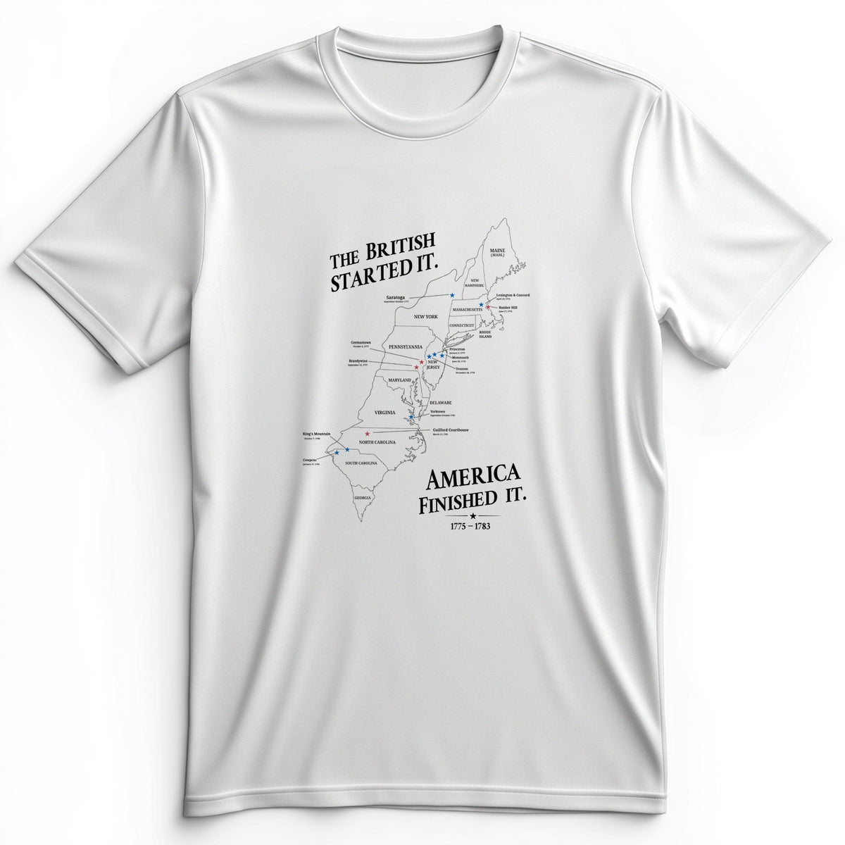 Revolutionary War Map Premium Tee