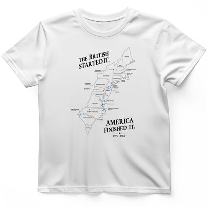 Revolutionary War Map T-Shirt