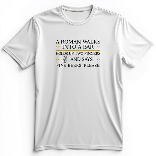 Roman Walks Into a Bar Premium Tee