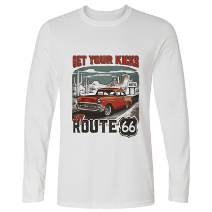Route 66 Billboard Long Sleeve T-Shirt